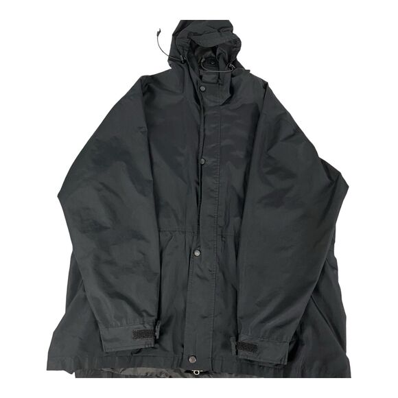 Outback Trading Company Men's Packable Parka Pak-a-roo Rain Jacket XLarge Black - Picture 3 of 11